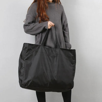 Shopping Bags Large Capacity Grocery Totes With Zipper Washable Reusable Simple Handbag Outdoor Heavy Duty New Fashion Bag